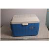 Image 1 : Coleman High Boy Cooler - baby blue, good condition, with tray