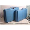 Image 1 : Vintage Samsonite Baby Blue Wheeled Luggage Containers (large plastic)