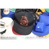 Image 6 : Vintage Hat lot, WWF pilsner, detroi red wings, harley davidson, etc (needs cleaning)