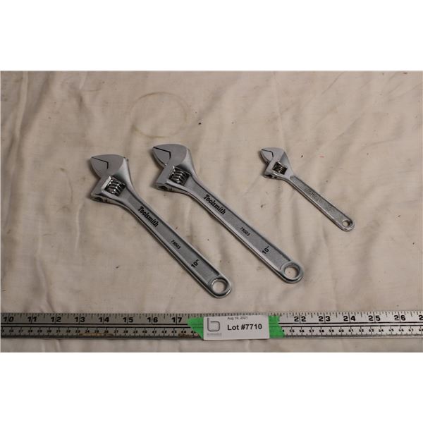 toosmith 10  crescent wrenches, + 6 