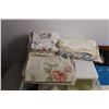 Image 2 : Plastic Organizer with embroidery, doilies, pillow cases, tablecloths. Dakota dunes lunchbags