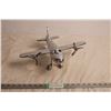 Image 2 : Metal (aluminum?) toy airplane 11.5" long