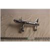 Image 3 : Metal (aluminum?) toy airplane 11.5" long