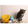 Image 2 : Owl Lawn Ornament, Decanter + cup set, misc household