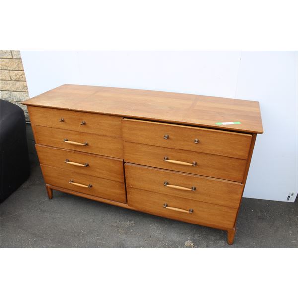 8 Drawer dresser 1970's retro 60"x20"