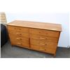 Image 1 : 8 Drawer dresser 1970's retro 60"x20"