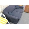 Image 3 : black cloth love seat 60" long