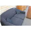 Image 4 : black cloth love seat 60" long