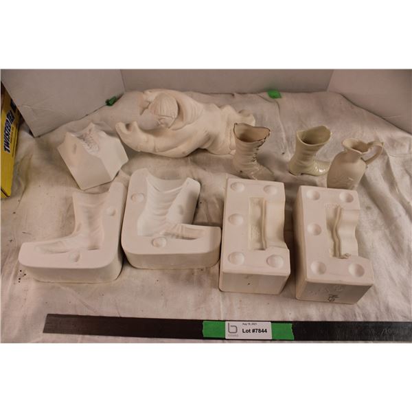 ceramic molds, finished molds, misc