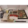 Image 1 : mixed lot of manuals , pictures, frames