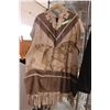 Image 1 : leather poncho stamped 5