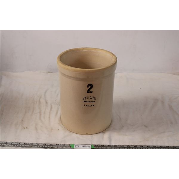 2 gallon medalta stoneware crock