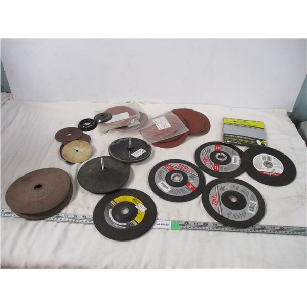 sanding discs + grinding wheels