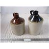 Image 2 : 2X The Money - Small Stoneware Jugs 9.5" + 10" tall