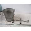 Image 1 : 2 stove crank wrenches plus galvanized pail