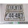 Image 1 : 2X The Money - 1959 sask license plate