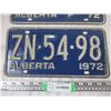 Image 3 : 2X The Money - 1972 Alberta license plate