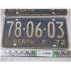 Image 3 : 1970,72 albert license plate