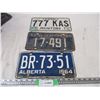 Image 1 : 1962 Sask, 1964 Alberta + Manitoba license plates