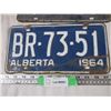 Image 2 : 1962 Sask, 1964 Alberta + Manitoba license plates