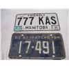Image 3 : 1962 Sask, 1964 Alberta + Manitoba license plates