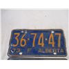Image 2 : 1973 alberta license plates