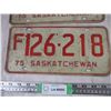 Image 3 : 2X The Money - consecutive number 1975 Sask license plates