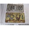 Image 3 : 1953,55,59 sask license plates