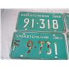 Image 2 : (4) 1969 Sask License plate