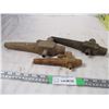 Image 4 : (3) wooden spouts