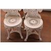 Image 4 : Patio Set - 2 chairs + table (plastic - 26.5" diameter, 26.5" tall)