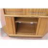 Image 2 : TV Cabinet with roller curtain style doors 55.5"T, 51.5"L, 17"D