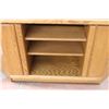 Image 7 : TV Cabinet with roller curtain style doors 55.5"T, 51.5"L, 17"D