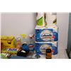Image 2 : Bathroom + misc cleaning supplies - box of garbage bags