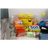 Image 3 : Bathroom + misc cleaning supplies - box of garbage bags