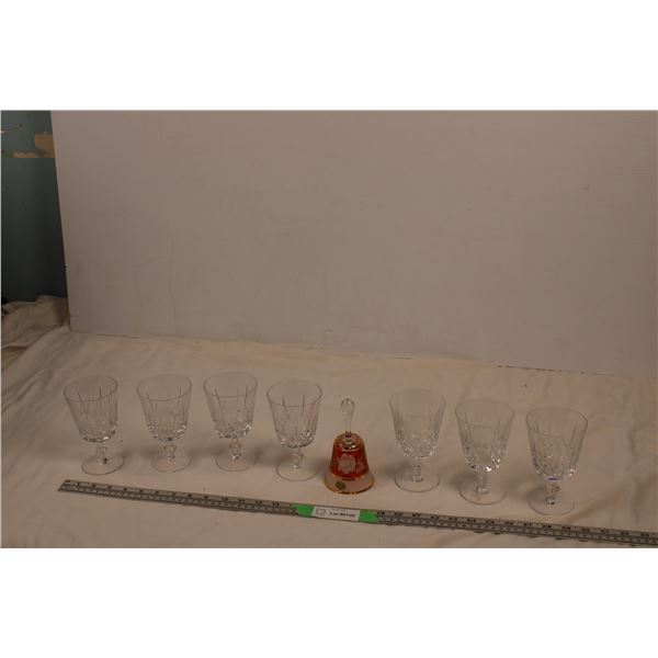 Crystal Glass set + bell