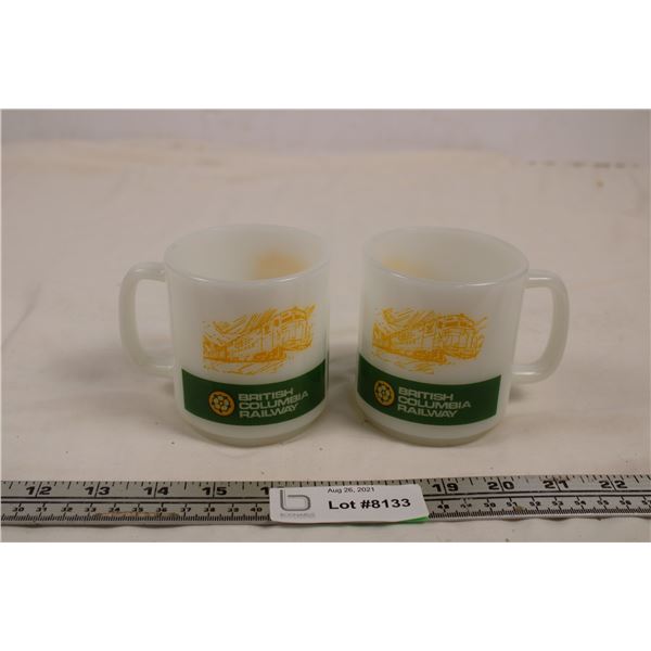 BC railway GlasBake coffee cups