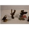 Image 2 : Eagle statues lot - small - one hand carved horn?