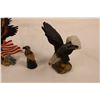 Image 3 : Eagle statues lot - small - one hand carved horn?