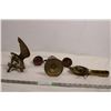 Image 4 : Brass Eagle + Phesant + Candlestick (eagle 10" tall and 11.5' wing to wing