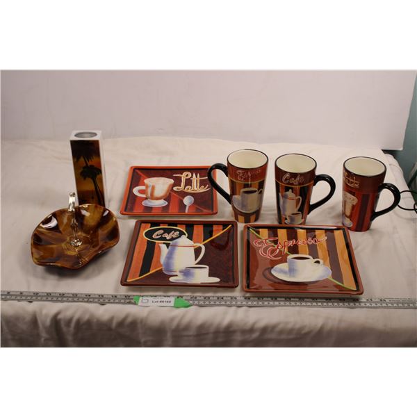 Coffee Mug + Plate set + misc