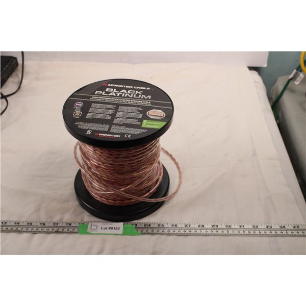 Monster Black Platinum Roll of Copper wire (inwall or out of wall installation) - 3/4 full