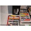 Image 2 : car and driver magazines + other magazines/books