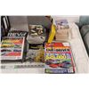 Image 3 : car and driver magazines + other magazines/books