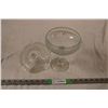 Image 3 : fancy clear glass candy dish 11.5"