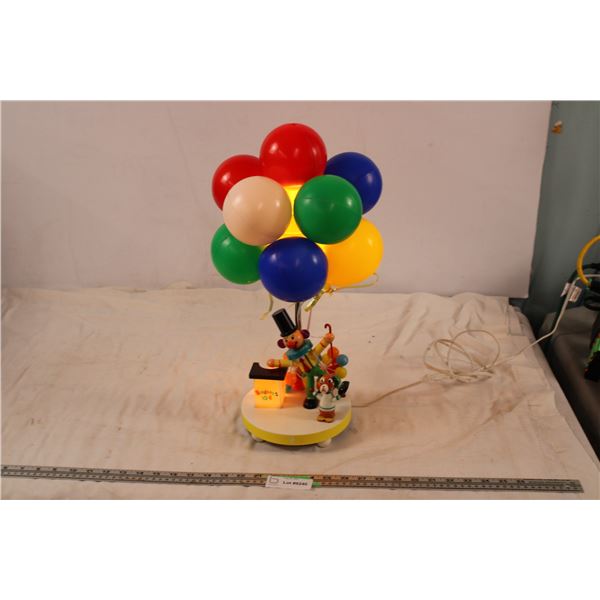 vintage light up clown lamp (working)