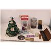Image 1 : christmas tree ornament, coin banks, misc