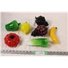 Image 4 : 7 pieces of glass fruit