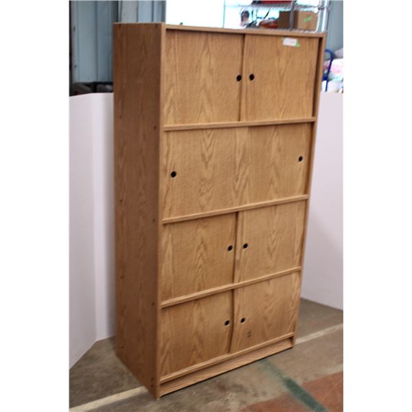 4 sliding door cabinet (60" tall, 31"x16")