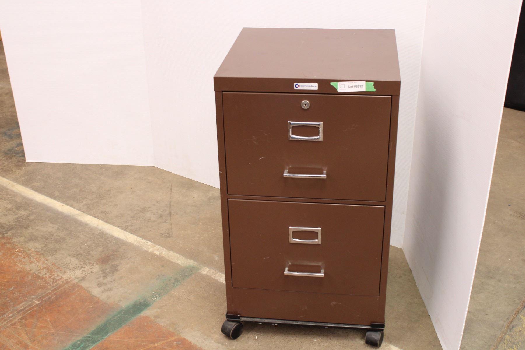 2 door metal filing (on casters)